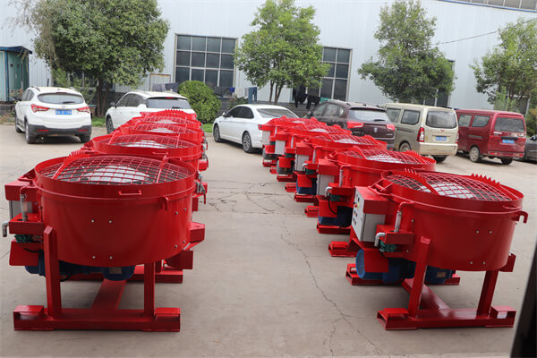 250kg mixing capacity easy move pan type castable refractory mixer