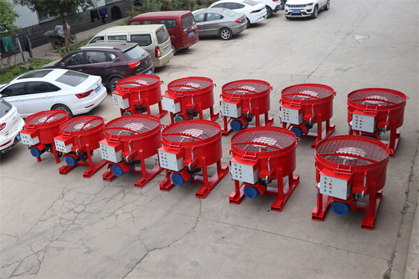 500kg refractory site use mobile castable pan mixer manufacturer