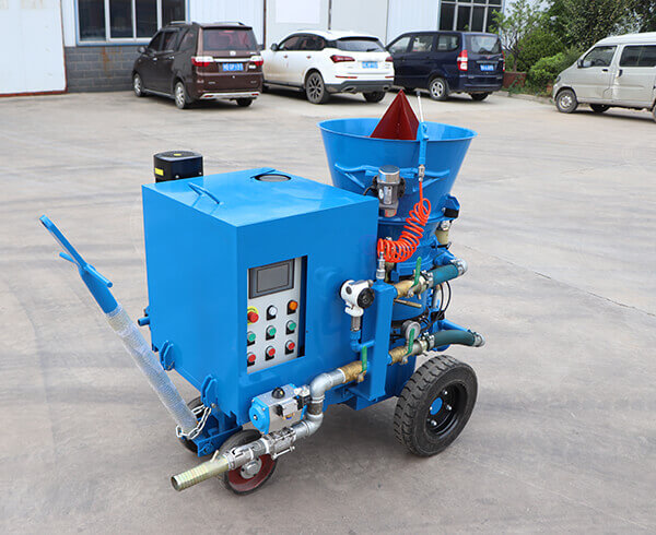 3m3/h castable refractory dry mix concrete gunite machine