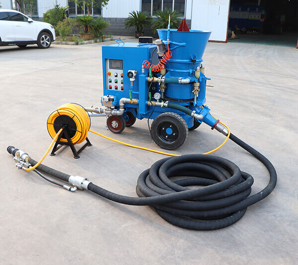 3m3/h electric motor coal mine dry mix refractory gunning shotcrete machine manufacturers