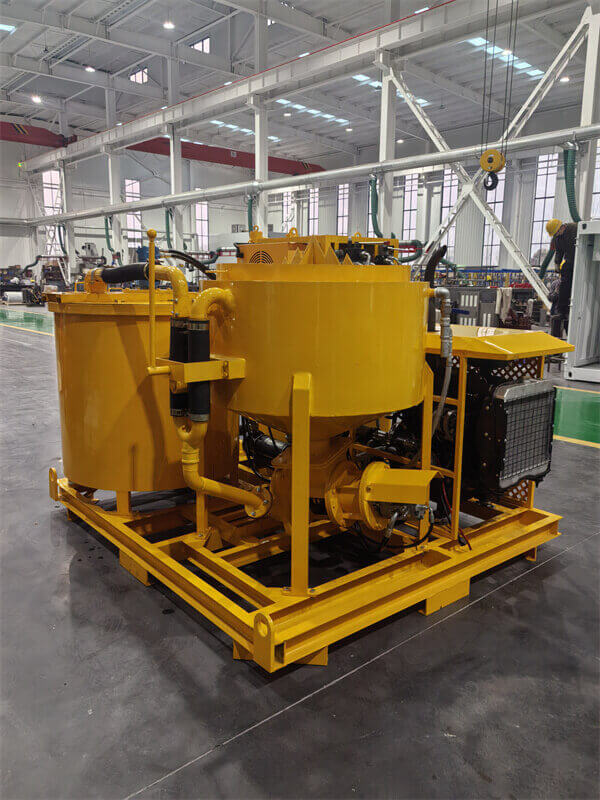 Cement grout mixing plants