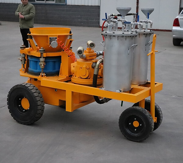 Mortar cement shotcreting guniting machine