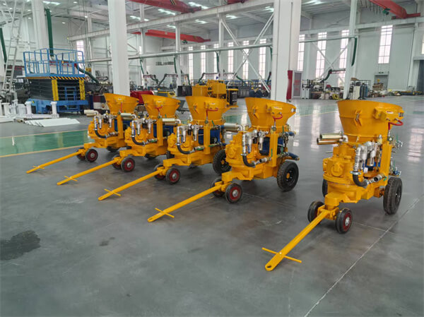 Ready mixed concrete shotcrete machine