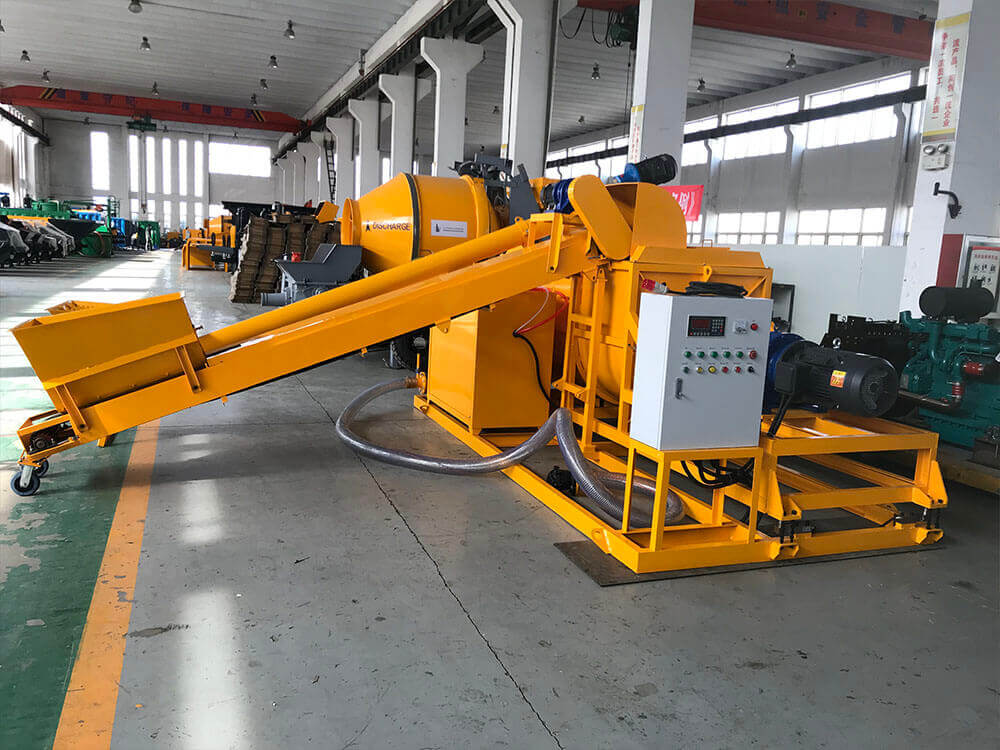 Cellular foam concrete mixer