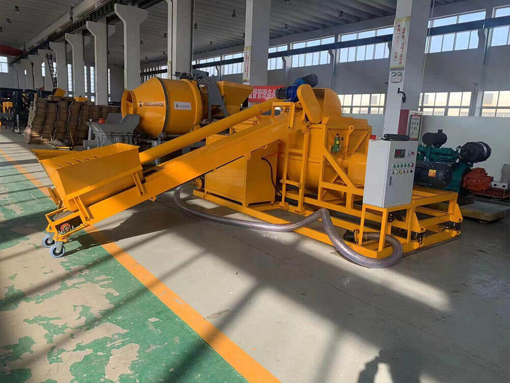 Cellular lightweight concrete block machine