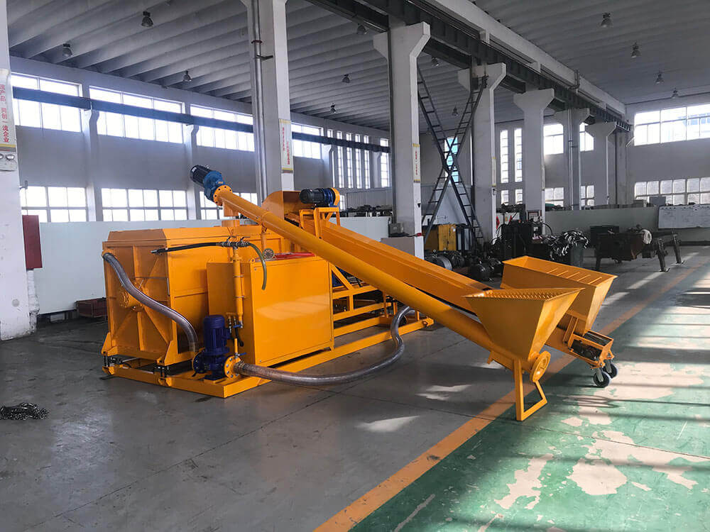 Foam concrete mixer with individual generators
