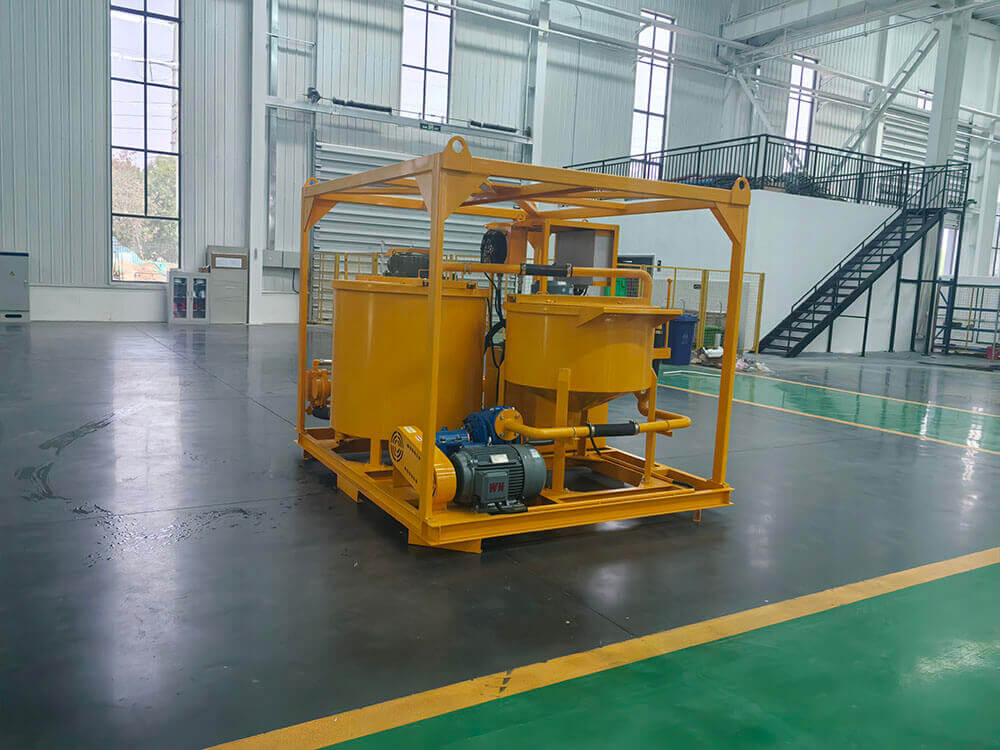 Mixer plant for grouting