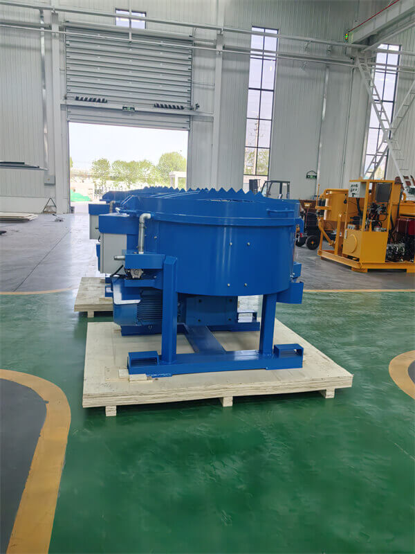 Mortar refractory castable pan mixer