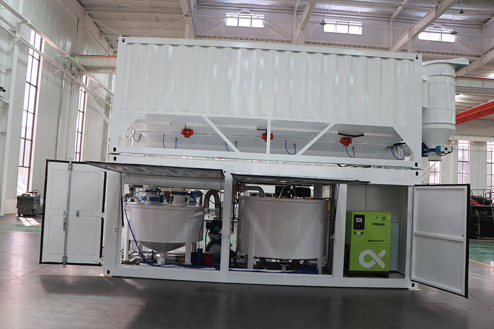 Container Jet Grout Plant and Cement Silo