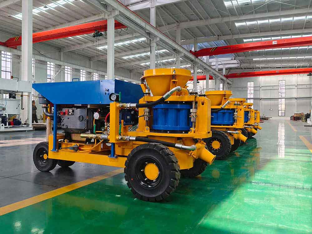 Diesel cement mortar sprayer machine