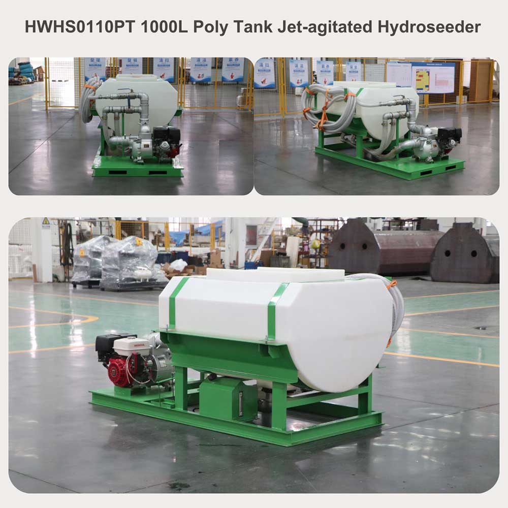 1000L Poly tank hydroseeder