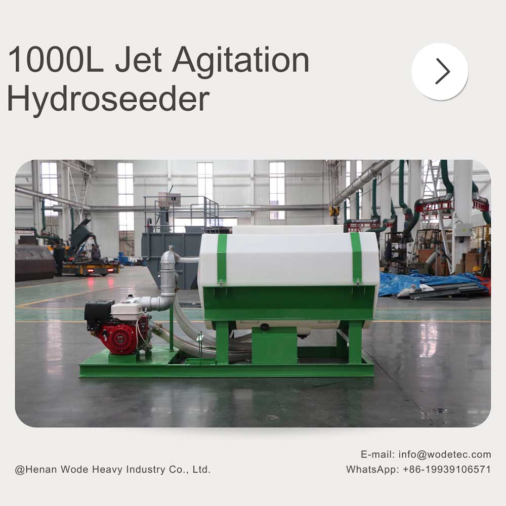 1000L jet-agitated hydroseeder