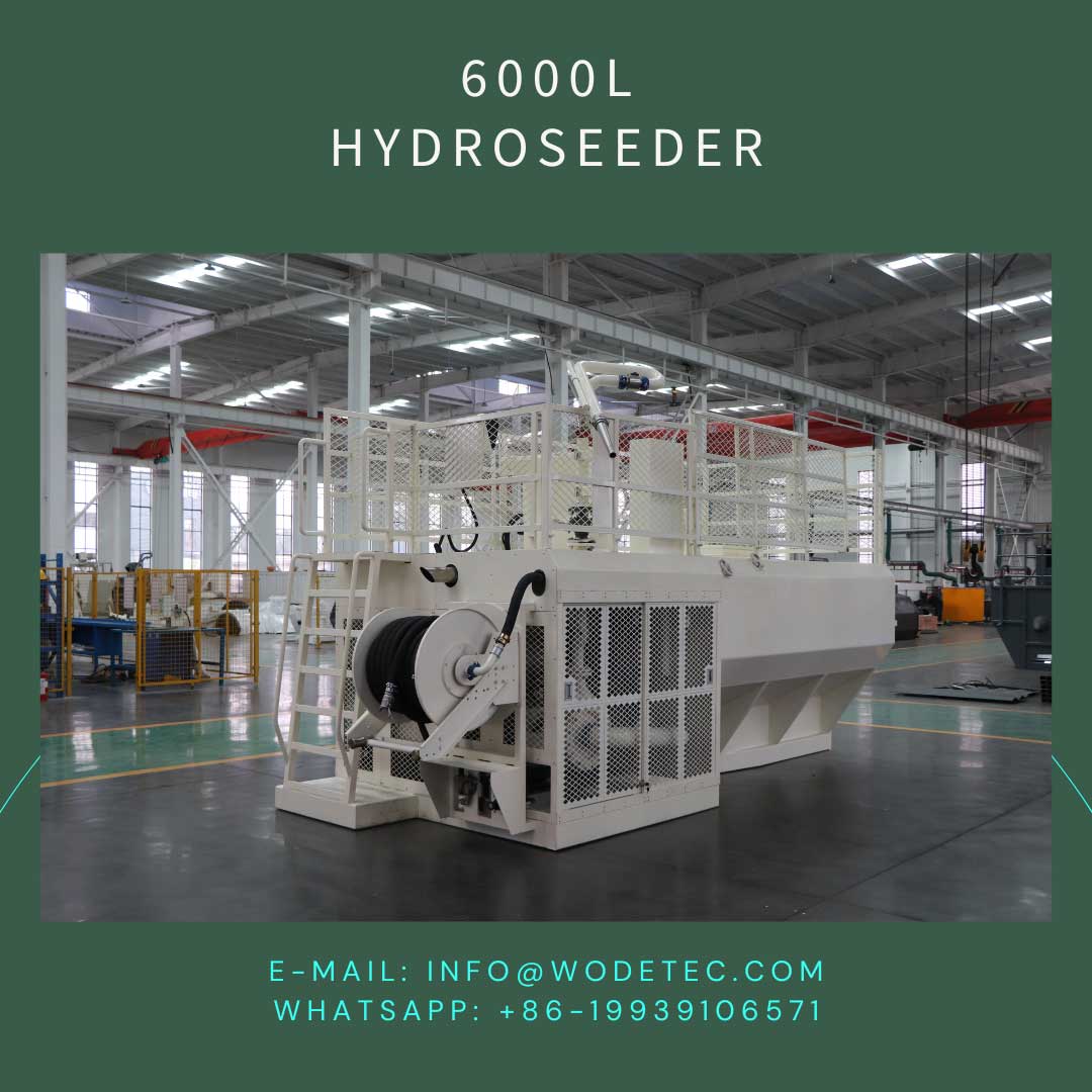 6,000-liter hydroseeder