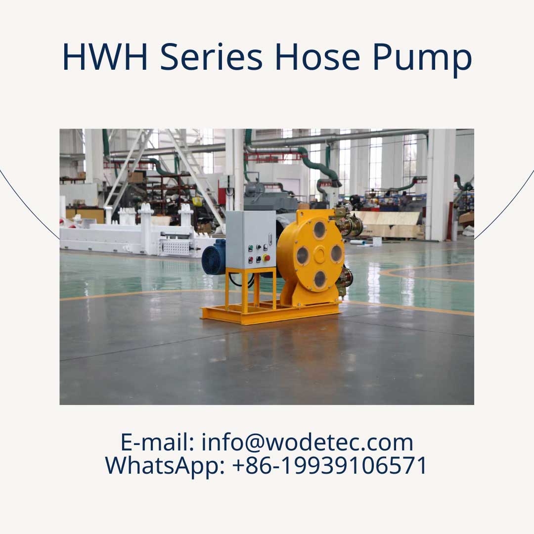 Hose pump work with filter press