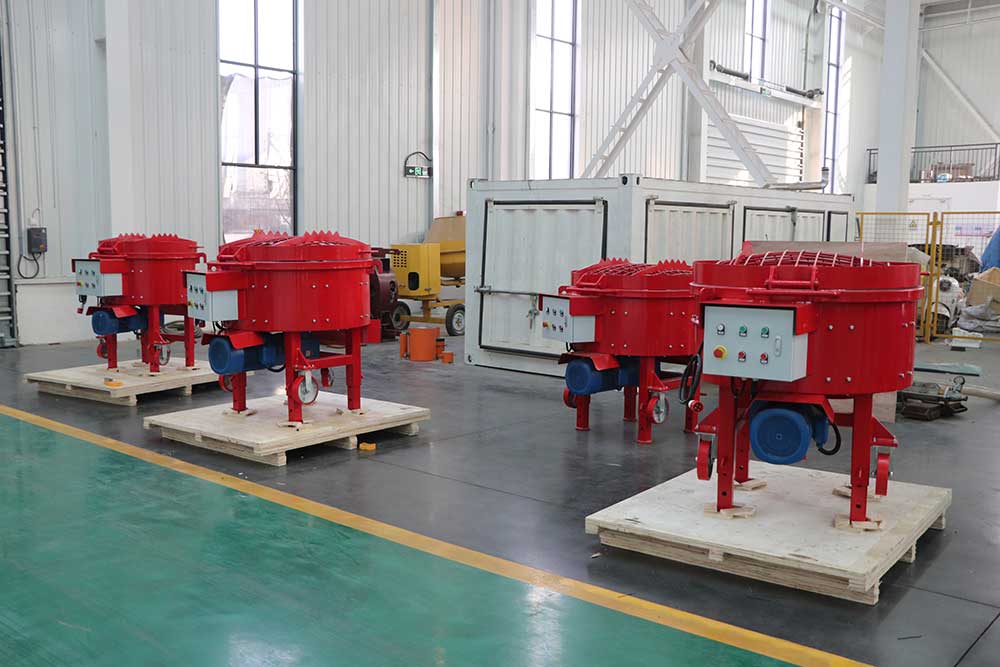 refractory castable pan mixer