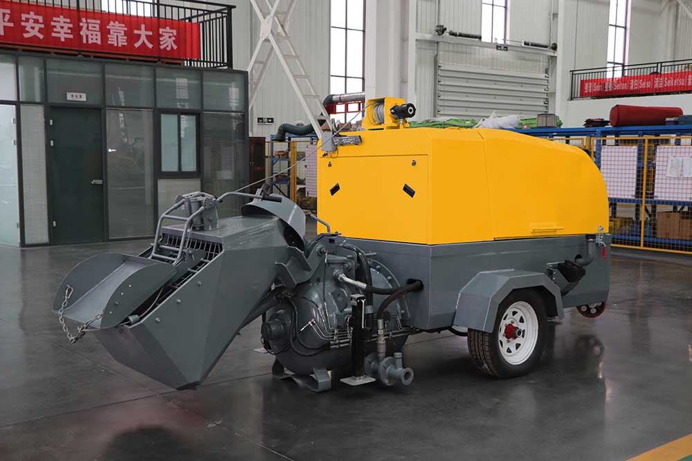 semi-dry diesel driven screed pump