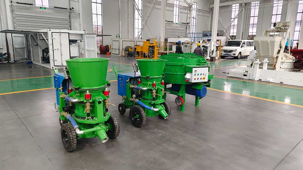 refractory gunning machine and mixer