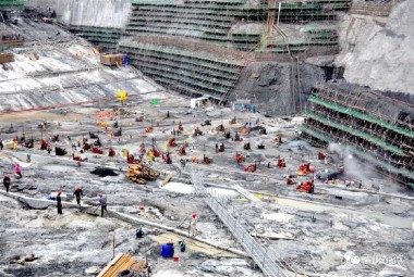 dam construction with diesel engine powered Dam grouting pump plant