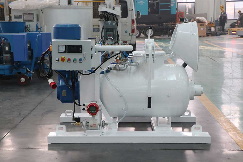pneumatic concrete mix conveyor