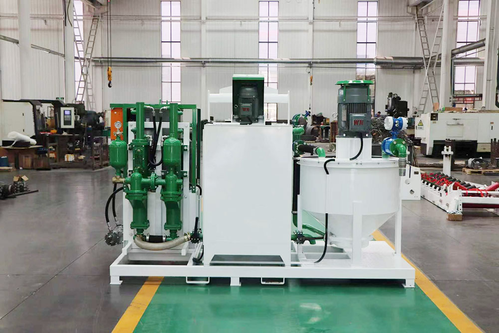 grout mixing machine for retaining walls