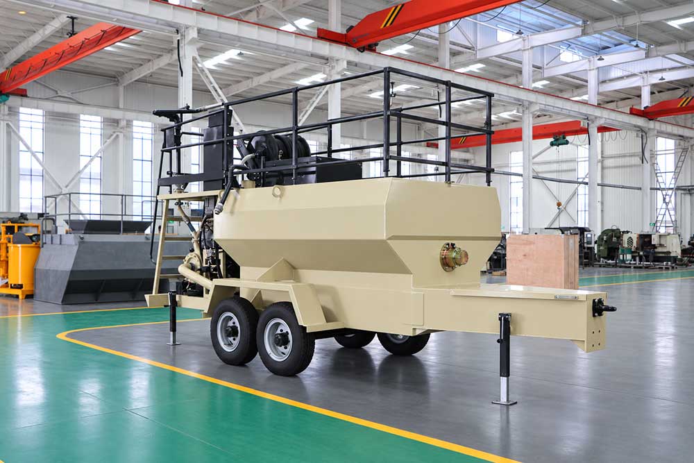 slope hydroseeding machine
