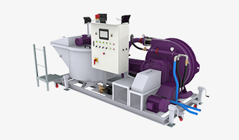 skid-mounted foam concrete grouting equipment