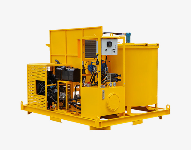 Cement grout mixing machine