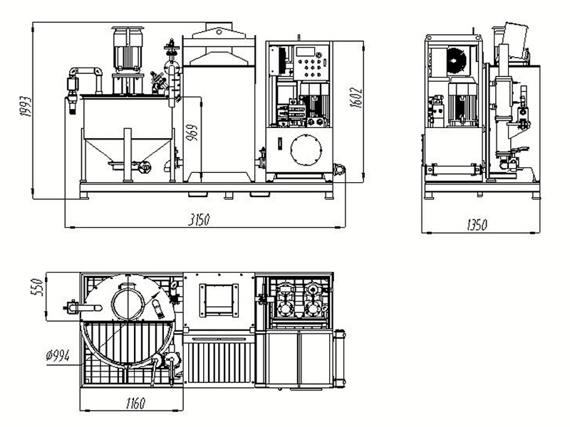 Bentonite Injection Mixing Plant size