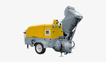 semi-dry diesel driven screed mortar pump