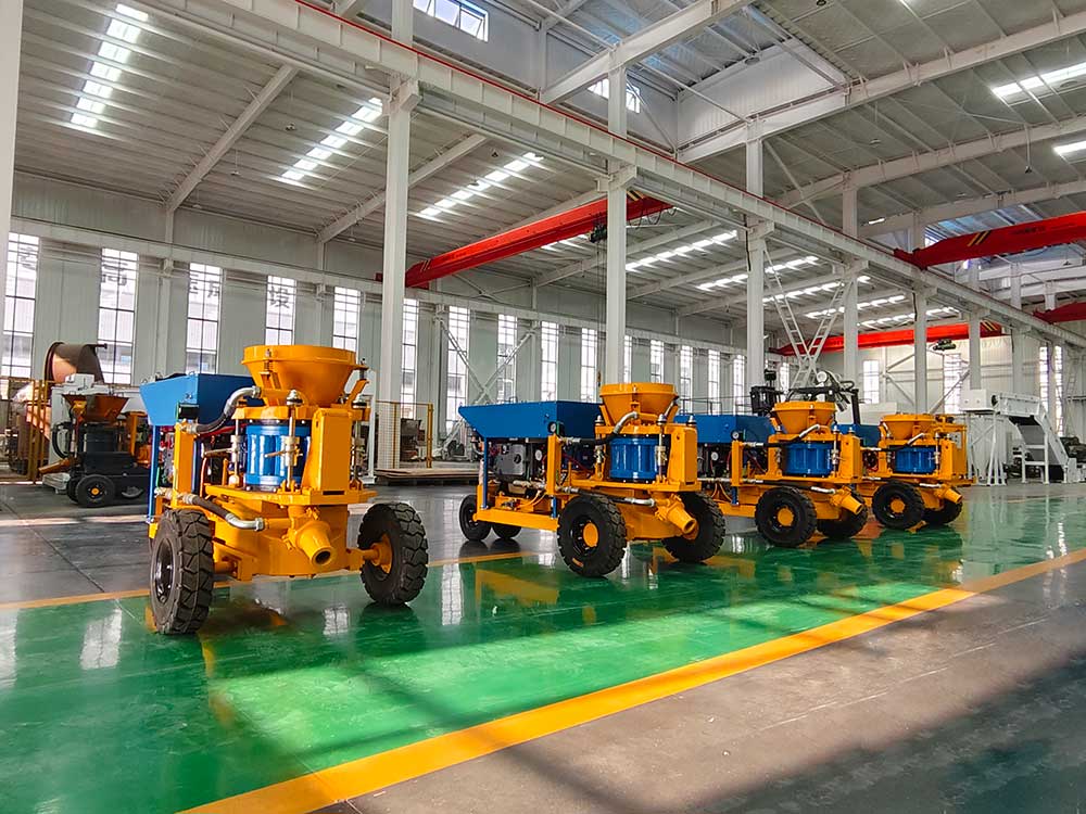 Máquina de hormigón proyectado HWZ-3D con motor diésel
