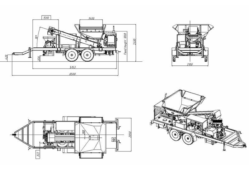 The size of Automatic Shotcrete Equipment For Slope Stabilization