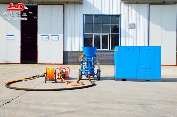 Dry mix spraying refractory shotcrete gunning castable machine  price