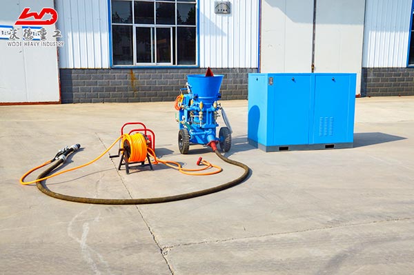 Factory direct sale refractory dry shotcrete spraying machine with air compressor in Qatar