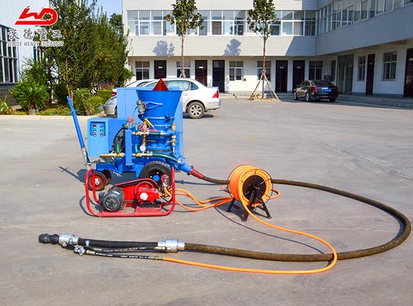 Factory directly sale refractory dry mix shotcrete machine with air compressor