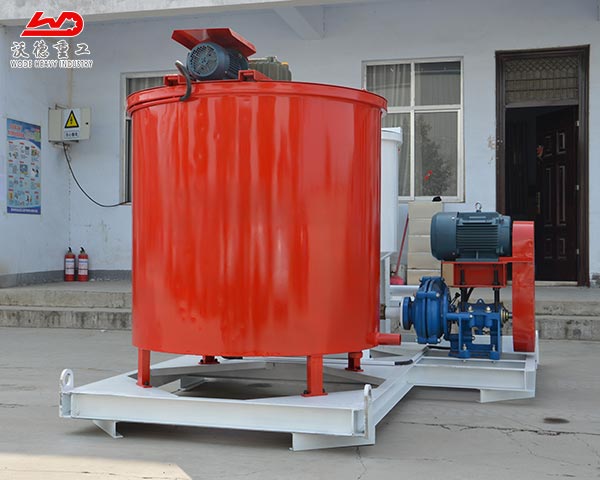 Good appearance grout mixing machine concrete with storage barrel