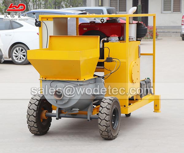 Small construction portable diesel engine small concrete pump mini