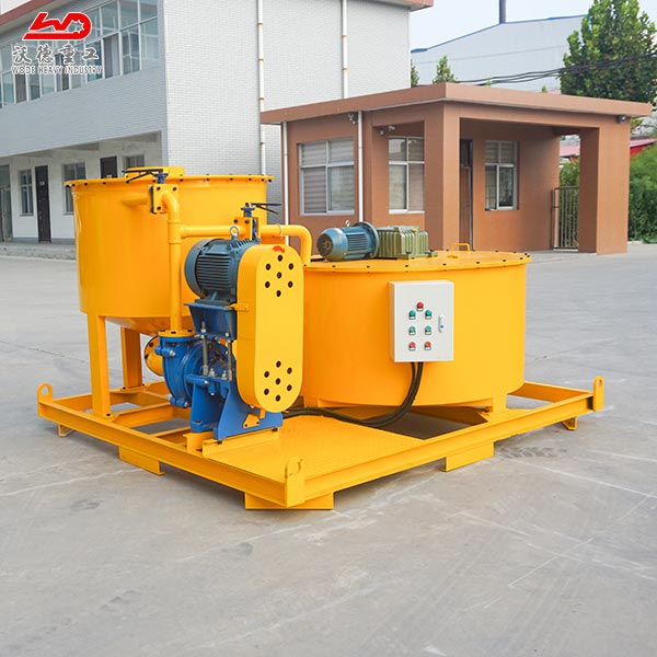 High speed cement grout mixer and agitator for construction works