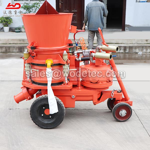 Refractory dry shotcrete machine for coal mine tunnel dams pools