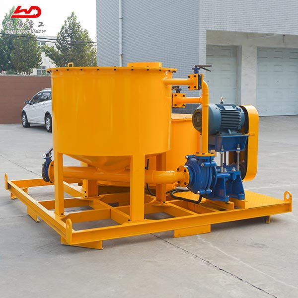 cement slurry mixing barrel and storage barrel for foundation grouting project