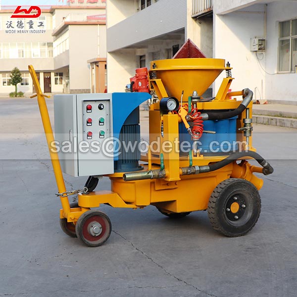 dry shotcrete spray concrete gunite machine