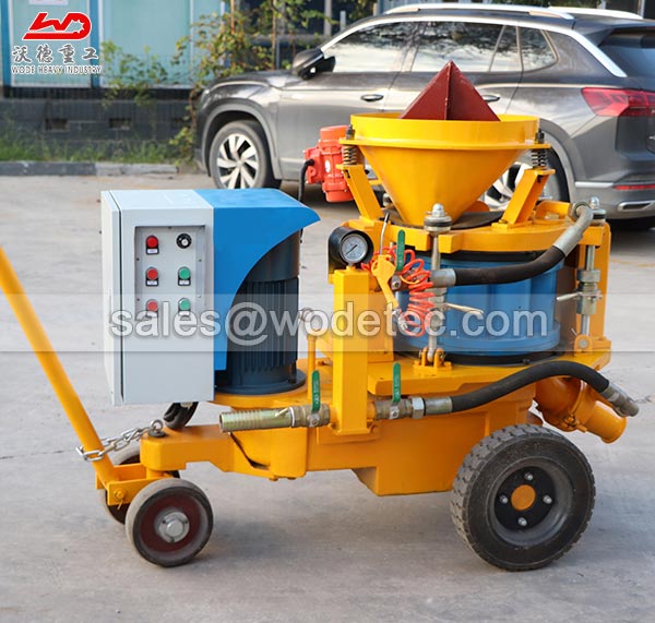 low costs small dry process shotcrete machine