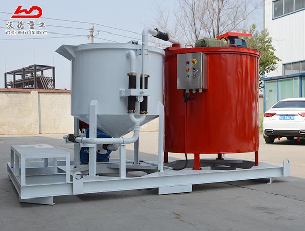 new type grout making mixer concrete mixing and storage machine