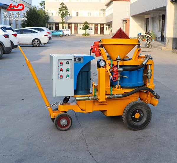 Electric Motor Drive Dry Shotcrete Refractory Gunning Machine