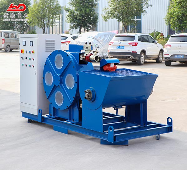 Extrusion type industrial hose pump for conveying cement
