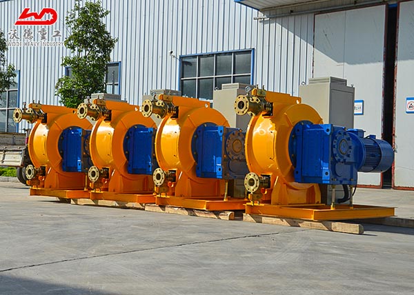 High efficiency and high yield cement peristaltic hose pump