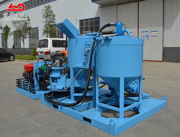 Simple competitive  grout mixing and pumping station