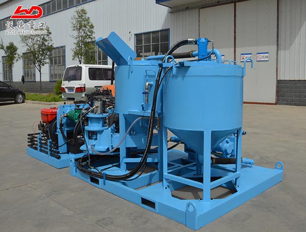 Simple competitive grout mixing and pumping station