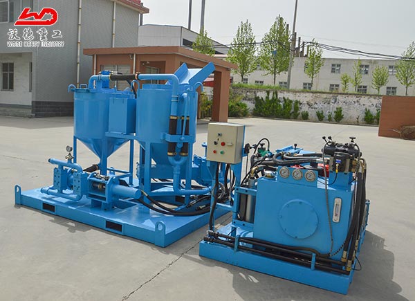 customized  grouting plant used for bridge restoration