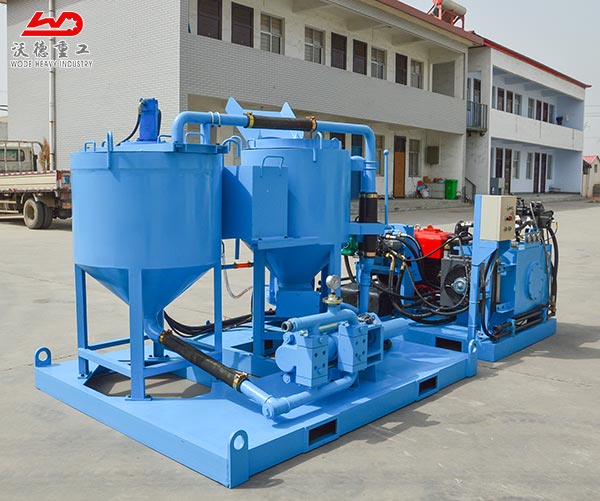 good price grouting station with mixing barrel and blade