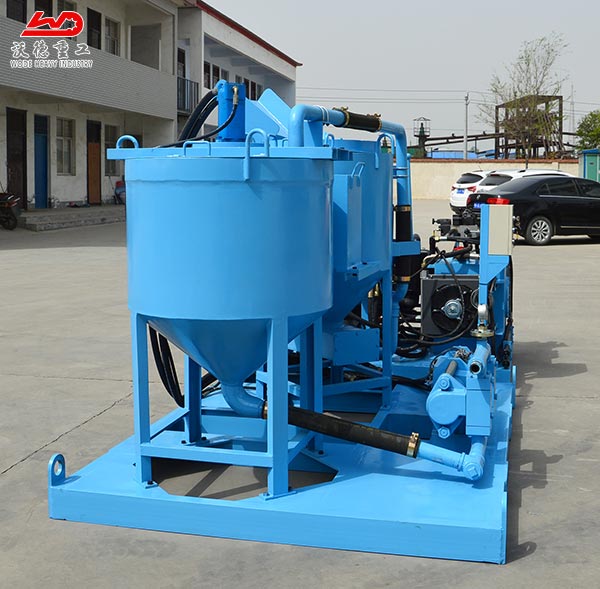 good price grouting station with mixing barrel and blade